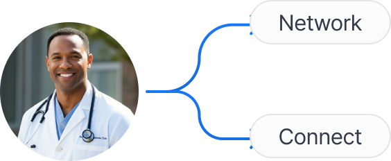 Medsift help you connect and network